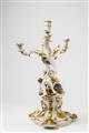 A large rare Meissen porcelain candlestick from the swan service - image-2