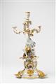 A large rare Meissen porcelain candlestick from the swan service - image-3