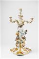 A large rare Meissen porcelain candlestick from the swan service - image-4