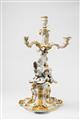 A large rare Meissen porcelain candlestick from the swan service - image-6