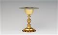 A French silver gilt communion chalice and patene - image-1