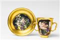 A rare and early Meissen porcelain beaker from the Bern gold ground service - image-6