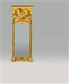A pair of rare Neoclassical giltwood pier mirrors - image-1