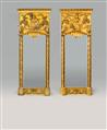A pair of rare Neoclassical giltwood pier mirrors - image-5