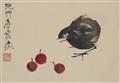 Tang Yun - Leporello-Album mit acht Darstellungen von Pflanzen und Tieren. Jedes Blatt mit Aufschrift, erstes Blatt datiert: 1958, sign.: Tang Yun und Siegel: Tang Yun si yin. Brokatbespan... - image-2
