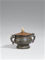 A very large gui-type bronze vessel. Ming/Qing dynasty, 16th/17th century - image-1