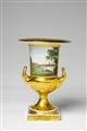 A small Berlin KPM porcelain urn with a view of Munich made for Crown Princess Elisabeth - image-1