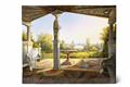 A Berlin KPM porcelain plaque with the view from Prince Carl's terrace in Klein Glienicke - image-1