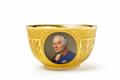 A Berlin KPM porcelain cup with a portrait of King Frederick II of Prussia - image-3
