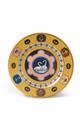 A Berlin KPM porcelain plate with painted micromosaic swans - image-1