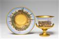 A Niedermayer porcelain goblet with views of Vienna - image-1