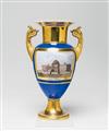 A Berlin KPM porcelain vase with a view of Capitol Hill in Washington - image-1