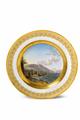 A Meissen porcelain plate with a view of Gargnano on Lake Garda - image-1