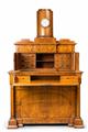 A Bernhard Wanschaff signed Berlin chest of drawers with a clock - image-2