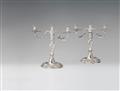 An important pair of Berlin silver candelabra - image-1