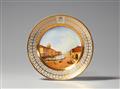 A St. Petersburg porcelain plate with a view of St. Petersburg - image-1