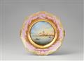 A St. Petersburg porcelain plate with Smolny Cathedral - image-1
