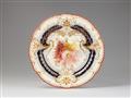 A rare Berlin KPM porcelain plate with "weichmalerei" decor - image-1