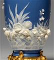 A rare Berlin KPM porcelain vase with moulded flowers - image-2