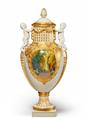 A rare Berlin KPM porcelain vase with views of Sanssoucis Palace - image-2