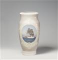 A unique Royal Copenhagen vase with Danish navy ships - image-1