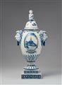 A Royal Copenhagen porcelain vase with a view of Ebeltoft - image-1