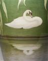 A large Royal Copenhagen porcelain vase with swans - image-4