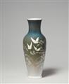 A Royal Copenhagen porcelain vase with moths - image-1