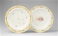 Two Vienna porcelain plates with corn wreaths - image-1