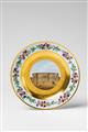 A Berlin KPM porcelain plate with a view of the library in Berlin - image-1