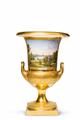 A Berlin KPM porcelain vase with two signed views of Potsdam - image-2