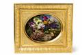 A Vienna porcelain tray with a basket of flowers, grapes, and a bird's nest - image-4