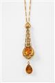 A 14k gold Art Nouveau necklace - image-1