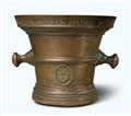 A large Swiss apothecary's mortar - image-1