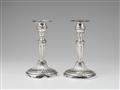 A pair of Louis XVI silver candlesticks - image-1