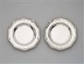A pair of George III silver plates - image-1