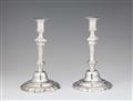 A pair of Parisian silver candlesticks - image-1