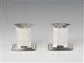 A pair of Art Deco silver candlesticks - image-1