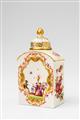 A Meissen porcelain tea caddy with Hoeroldt chinoiseries - image-2