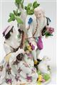 A Meissen porcelain group with a shepherdess and cavalier - image-3