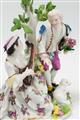 A Meissen porcelain group with a shepherdess and cavalier - image-5