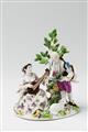 A Meissen porcelain group with a shepherdess and cavalier - image-1