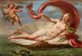 Antoine-François Callet - Liegende Venus in einer weiten Landschaft Liegende Galatea in einer Muschel - image-2