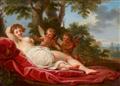 Antoine-François Callet - Liegende Venus in einer weiten Landschaft Liegende Galatea in einer Muschel - image-1