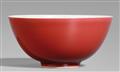A copper-red-glazed bowl. Qing dynasty (1644-1911) - image-1
