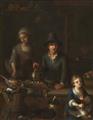 Netherlandish School early 18th century - Two Market Scenes with Game and Poultry Sellers - image-2