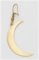 A single 18k gold half-moon earring - image-2