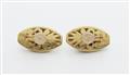 A pair of Egyptian style 18k gold clip earrings - image-2