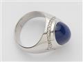 An 18k white gold and sapphire ring - image-2