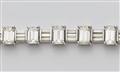 An 18k white gold, platinum, and diamond cocktail bracelet - image-4